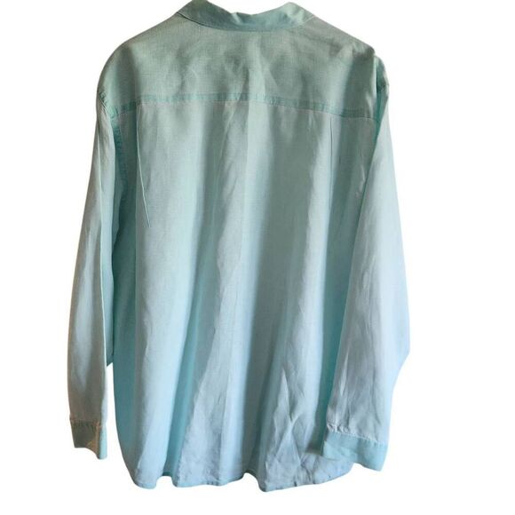 Tommy Bahama Shirt Mens XLX 100% Linen Long Sleeve Button Front Relax Travel Vac - Picture 3 of 5